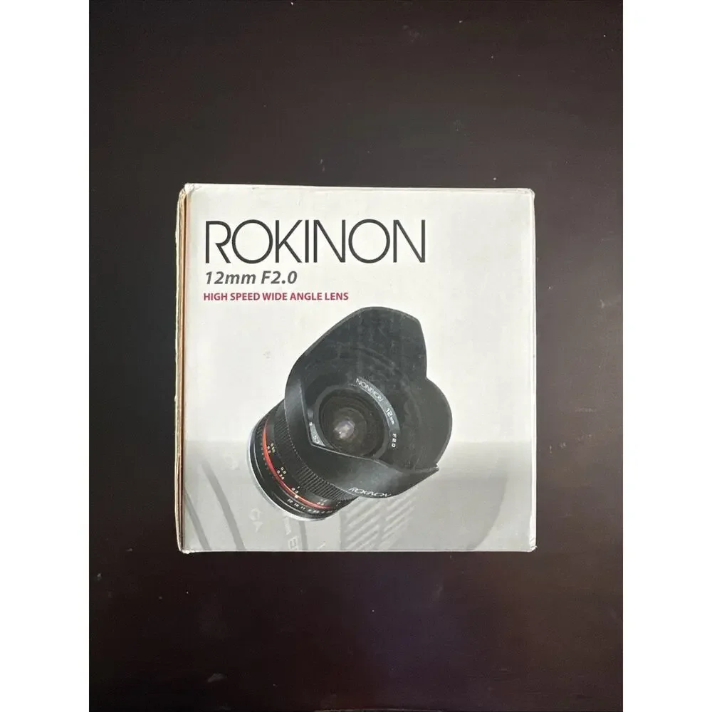 Rokinon 12mm F2.0 High Speed Wide Angle Lens for Fujfilm X - New!